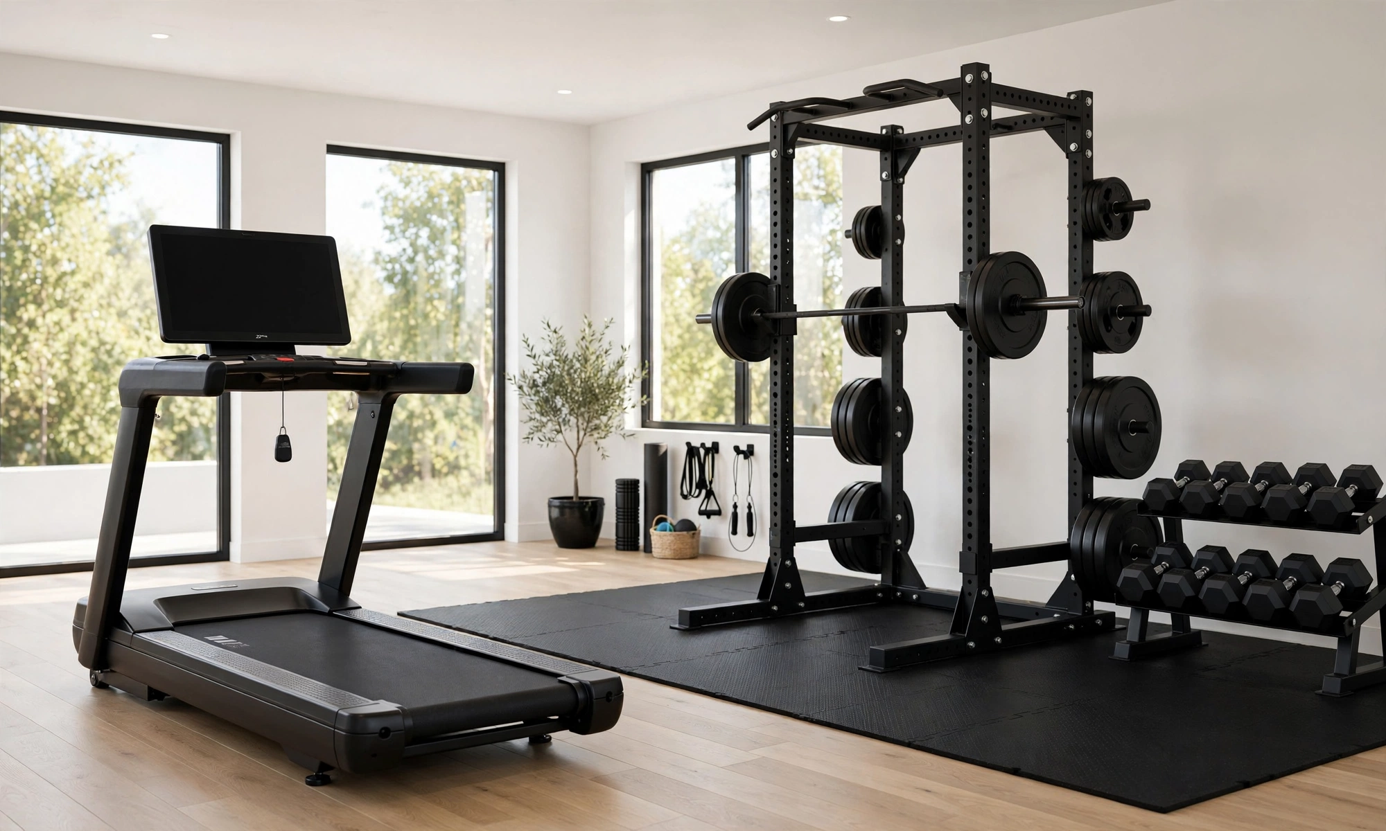 Ultimate Home Gym Setup: NordicTrack 1750 and Rogue Rack
