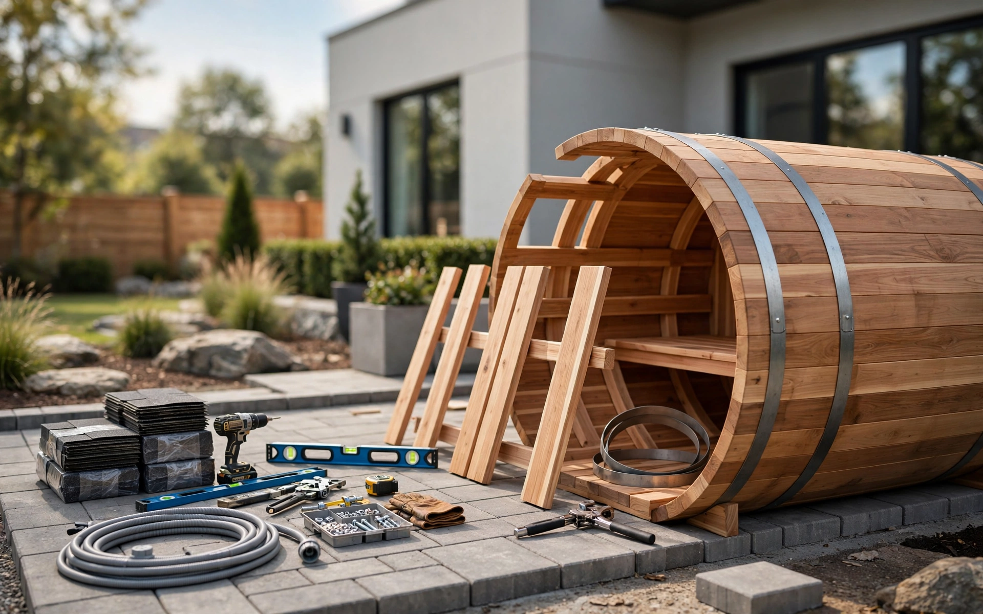 How to Install an Almost Heaven Bridgeport Barrel Sauna: Pro Guide