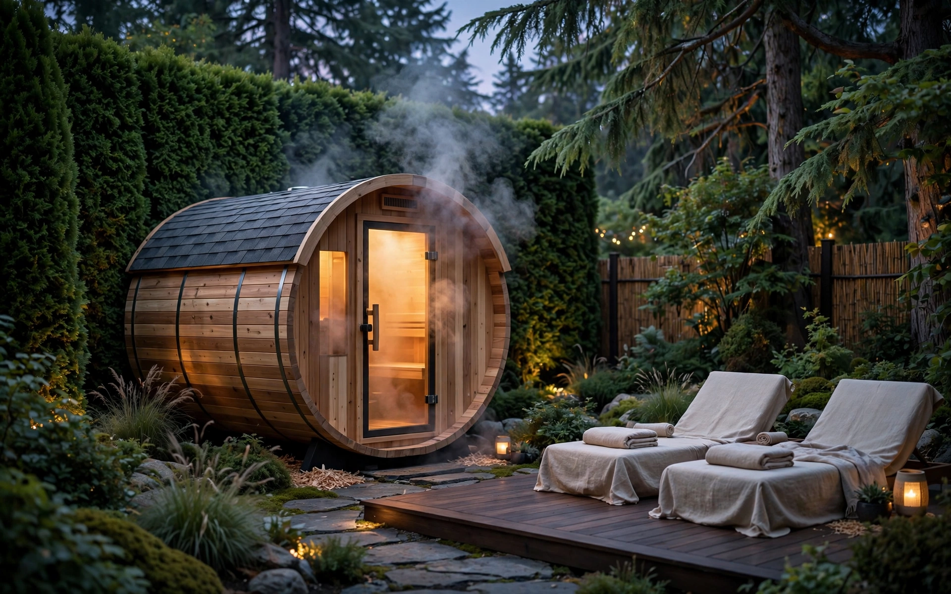 Solve Backyard Privacy with a Luxury Barrel Sauna Retreat
